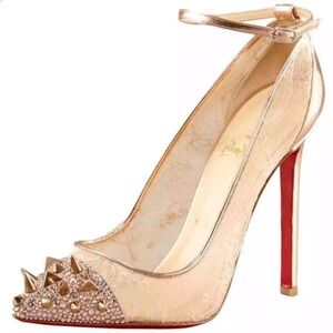 Christian Louboutin Picks & Co Rose gold size 35